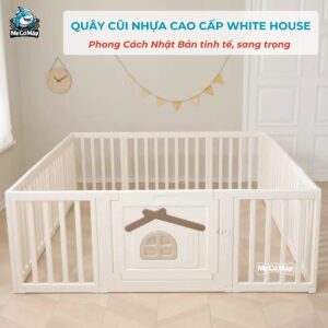 Quây cũi nhựa Pakey White House 35 quay cui nhua cho be pakey white house 16