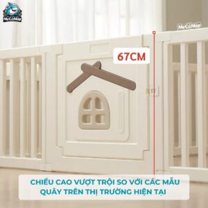 Quây cũi nhựa Pakey White House 39 quay cui nhua cho be pakey white house 2