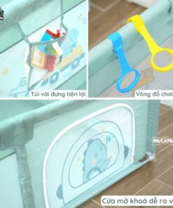 Quây cũi vải Pakey K1 màu xanh lá 19 Quây cũi vải Pakey K1 màu xanh lá