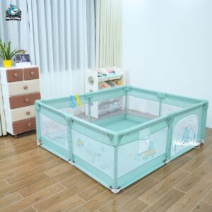 Quây cũi vải Pakey K1 màu xanh lá 18 Quây cũi vải Pakey K1 màu xanh lá