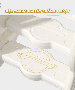 3 bậc thang chống trượt dễ thương có hoa văn giúp ổn định theo từng bước chân