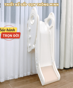 Cầu trượt có thể gấp gọn, dễ dàng khi lưu trữ và không làm tốn diện tích không gian.