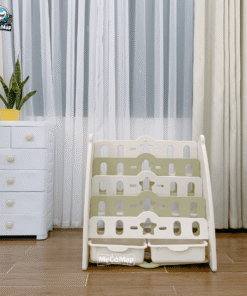 Giá sách cho bé 5 tầng gấu GS1 30 smcm gia sach kem hoc hinh gau 10