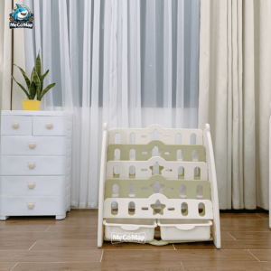 Giá sách cho bé 5 tầng gấu GS1 30 smcm gia sach kem hoc hinh gau 10