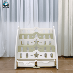 Giá sách cho bé 5 tầng gấu GS1 31 smcm gia sach kem hoc hinh gau 12