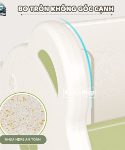 Giá sách cho bé 5 tầng gấu GS1 24 smcm gia sach kem hoc hinh gau 4