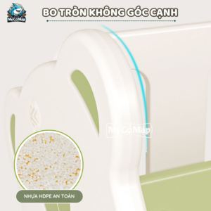 Giá sách cho bé 5 tầng gấu GS1 24 smcm gia sach kem hoc hinh gau 4
