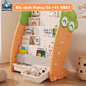 Giá sách Pakey Cà rốt GS03 25 Với kích thước 70x32x88cm, bé có thể dễ dàng lấy sách vở ngay trong tầm với, tạo thuận lợi khi đặt sản phẩm trong phòng ngủ hoặc phòng đọc của trẻ.