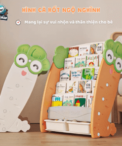 Giá sách không chỉ là một nơi để sắp xếp sách một cách gọn gàng mà còn tạo nên không gian trang trí tuyệt vời cho bé yêu