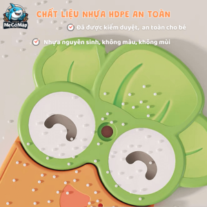 Giá sách Pakey Cà rốt GS03 21 Chất liệu nhựa nguyên sinh có điểm đặc biệt là khả năng dễ dàng lau chùi và làm sạch