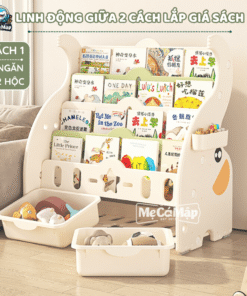 Một không gian đọc sách thu hút, bắt mắt có thể giúp tạo cho bé thói quen đọc sách từ nhỏ