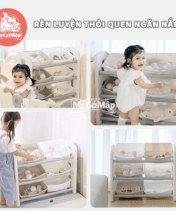 Sản phẩm hỗ trợ rèn luyện tính kỷ luật, gọn gàng của trẻ ngay từ khi còn nhỏ, giúp các bé nhận thức được và phân loại đồ đạc một cách khoa học.