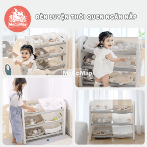 Kệ đồ chơi Moon House 20 Sản phẩm hỗ trợ rèn luyện tính kỷ luật, gọn gàng của trẻ ngay từ khi còn nhỏ, giúp các bé nhận thức được và phân loại đồ đạc một cách khoa học.