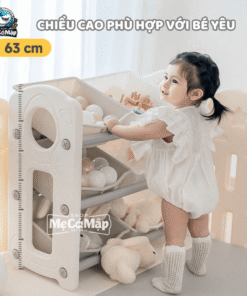 Chiều cao lý tưởng 63cm,phù hợp với các bé từ 3 tuổi.