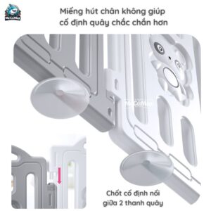 Quây cũi nhựa Little Bear 40 quay cui nhua thao lap little bear 1