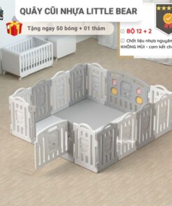 Quây cũi nhựa cho bé Little Bear size 12+2