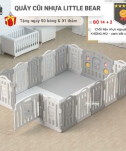 Quây cũi nhựa cho bé Little Bear size 12+2