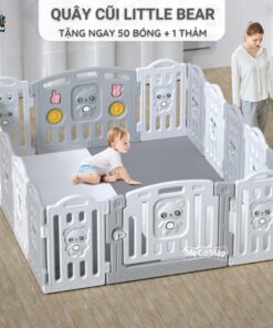 quay cui nhua thao lap little bear 16