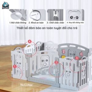 Quây cũi nhựa Little Bear 38 quay cui nhua thao lap little bear 3