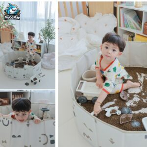 Bể bóng vải cho bé hình tròn 46 be bong vai cho be 19