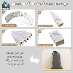 Bể bóng vải cho bé hình tròn 43 be bong vai cho be 23