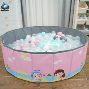 Bể bóng vải cho bé hình tròn 54 be bong vai cho be 24