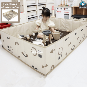 Bể bóng Pakey hình chữ nhật được làm từ vải Oxford cao cấp có cấu tạo từ 3 lớp dày dặn