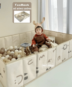 Phản hồi từ ba mẹ về set bể bóng vải cho bé mẫu mới