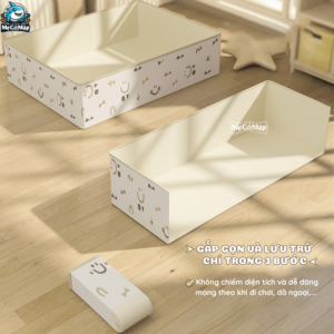 Bể bóng gấp gọn dễ dàng chỉ với 3 bước đơn giản, nhanh chóng