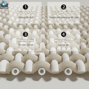 Bể bóng gấp gọn dễ dàng chỉ với 3 bước đơn giản, không chiếm diện tích và dễ dàng mang theo khi di chuyển