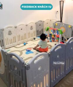 Quây cũi nhựa gấp gọn Pakey Vũ Trụ 38 quay gap gon vu tru 12