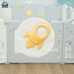 Quây cũi nhựa gấp gọn Pakey Vũ Trụ 35 quay gap gon vu tru 2