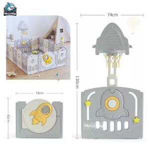 Quây cũi nhựa gấp gọn Pakey Vũ Trụ 32 quay gap gon vu tru 6