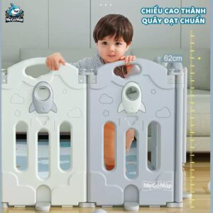 Quây cũi nhựa gấp gọn Pakey Vũ Trụ 30 quay gap gon vu tru 7