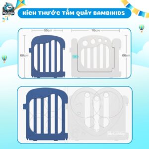 Quây cũi nhựa cao cấp Bambi kids 65 quay cui nhua bambi kids 10