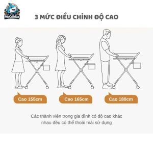 Bàn thay tã cho bé Lampa 42 ban thay ta lampa 14