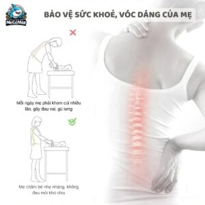 Bàn thay tã cho bé Lampa 39 ban thay ta lampa 3