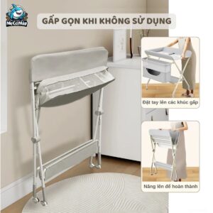 Bàn thay tã cho bé Lampa 34 ban thay ta lampa 6