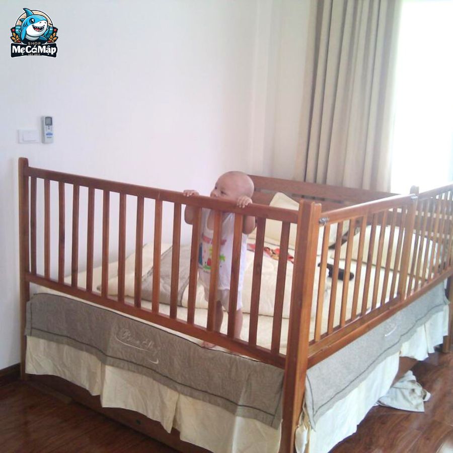 Thanh chắn giường bằng gỗ