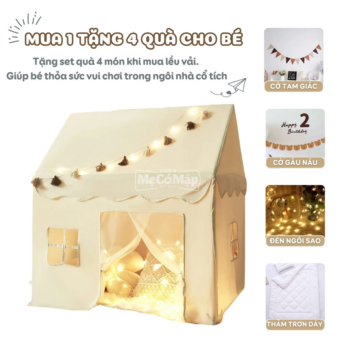 Lều vải cho bé Pakey LV1 52 leu vai pakey 2 2