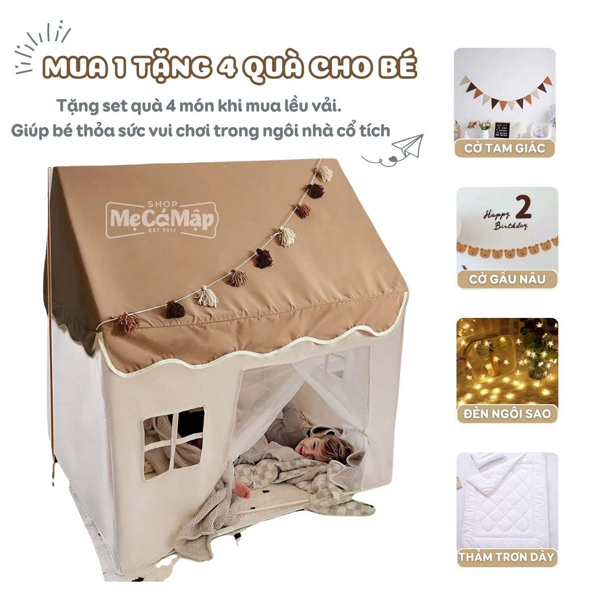 Lều vải cho bé Pakey LV1 51 leu vai pakey 3 2