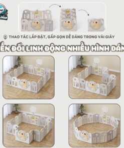 quay cui nhua gap gon khung long 10