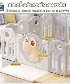 quay cui nhua gap gon khung long 12