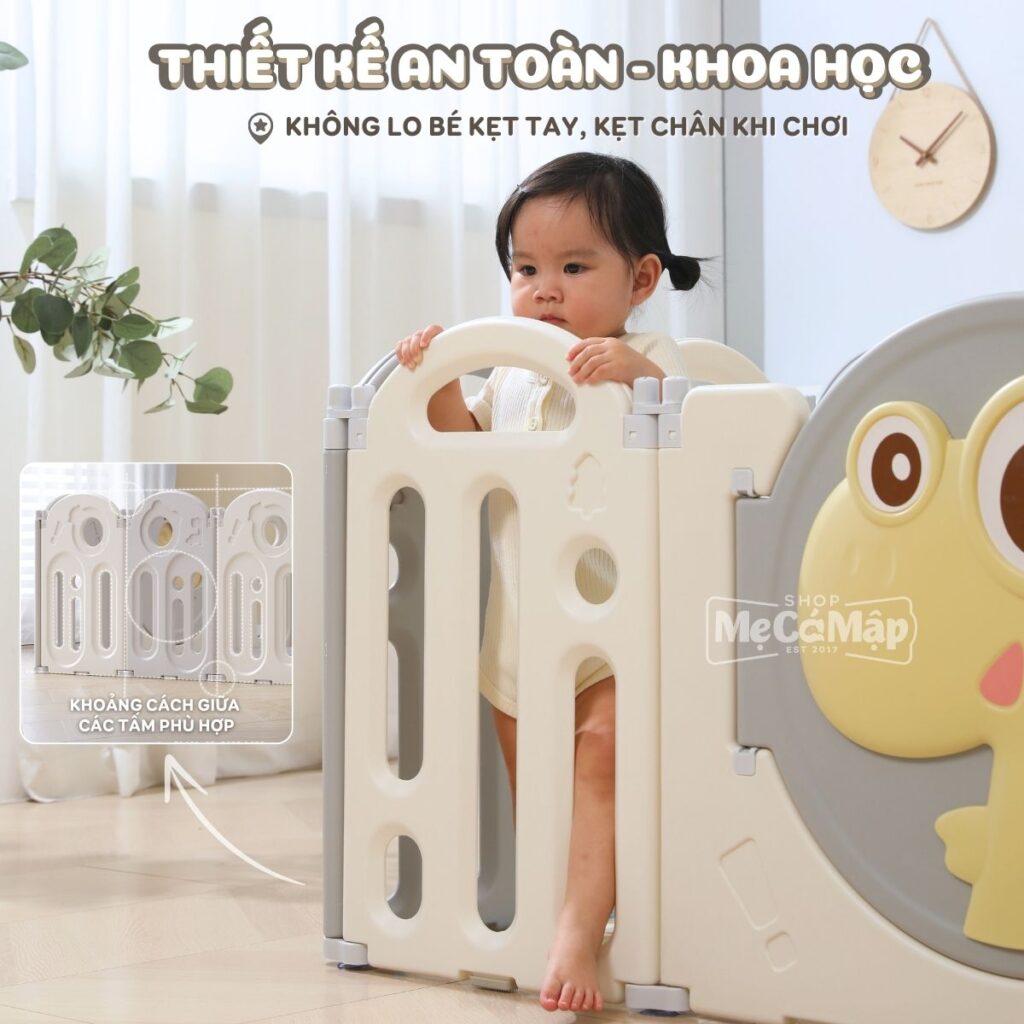 Quây cũi gấp gọn Pakey khủng long 99 quay cui nhua gap gon khung long 15