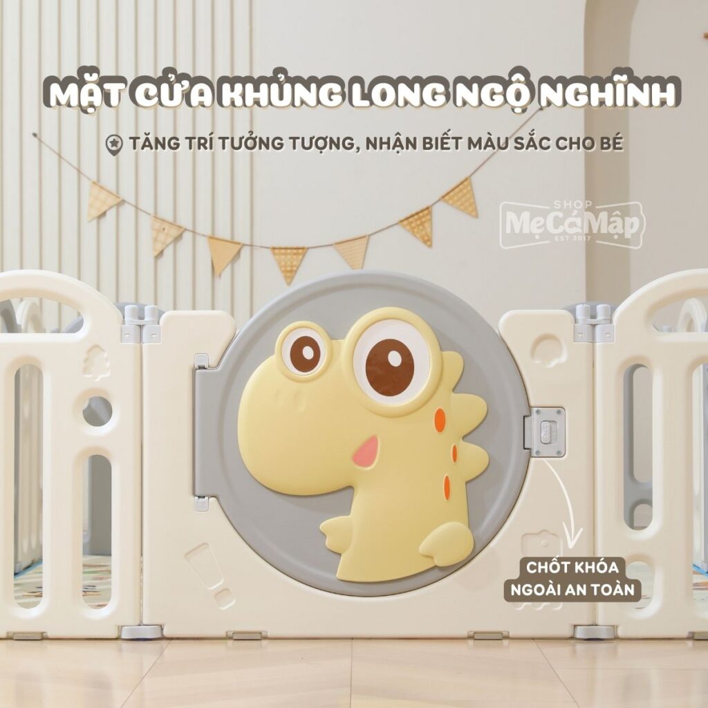 Quây cũi gấp gọn Pakey khủng long 97 quay cui nhua gap gon khung long 18