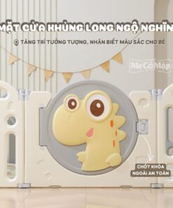 quay cui nhua gap gon khung long 18