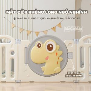 Quây cũi gấp gọn Pakey khủng long 74 quay cui nhua gap gon khung long 18