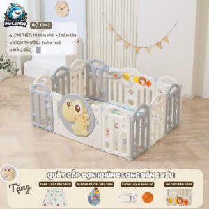 Quây cũi gấp gọn Pakey khủng long 56 quay cui nhua gap gon khung long 26