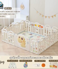 quay cui nhua gap gon khung long 3