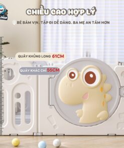 quay cui nhua gap gon khung long 8